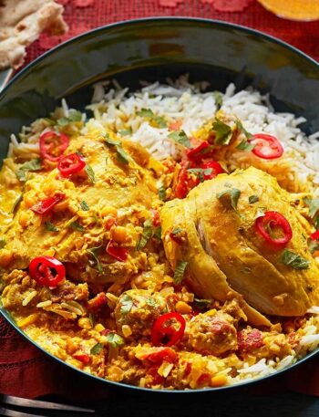 https://www.pontalo.net - Afghan-style chicken korma with dried sour plums