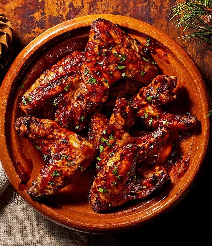 https://www.pontalo.net - Air-fryer soy & cranberry chicken wings