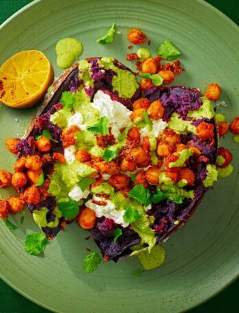 https://www.pontalo.net - Baked sweet potatoes with whipped feta