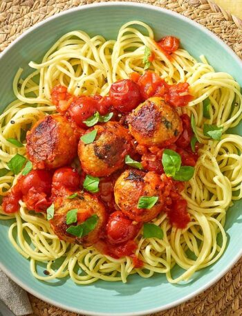 https://www.pontalo.net - Basil & lemon chicken meatballs