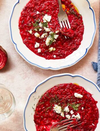 https://www.pontalo.net - Beetroot risotto with feta