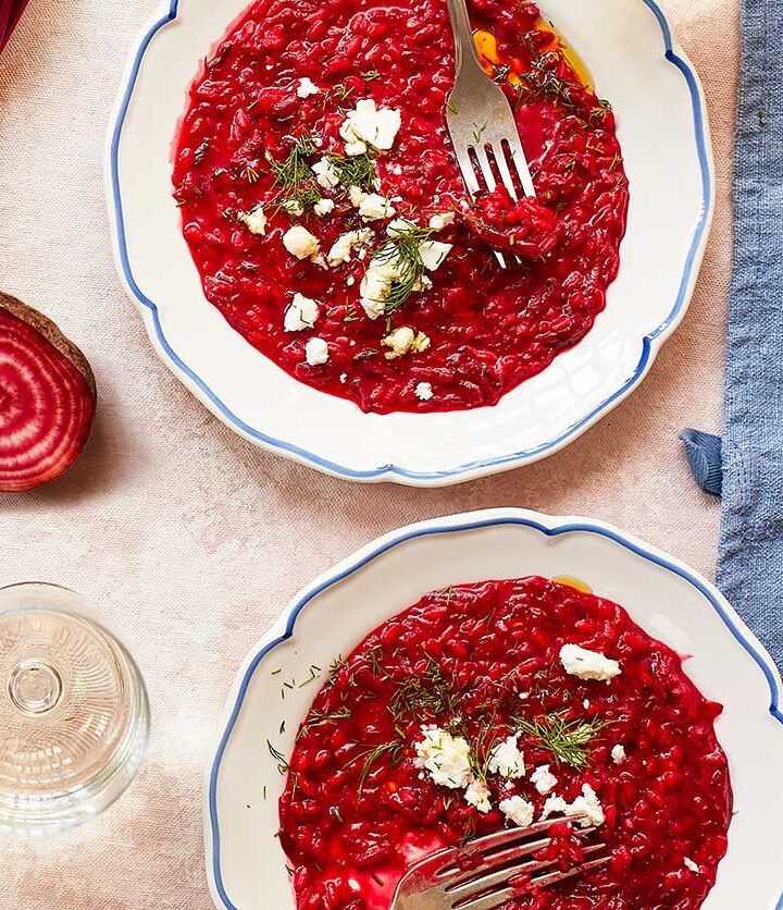 https://www.pontalo.net - Beetroot risotto with feta