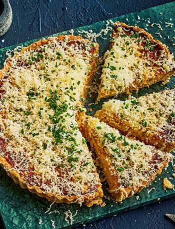 https://www.pontalo.net - Cheese & caramelised onion tart