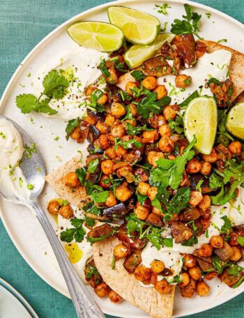 https://www.pontalo.net - Chipotle chickpeas with aubergine & pitta