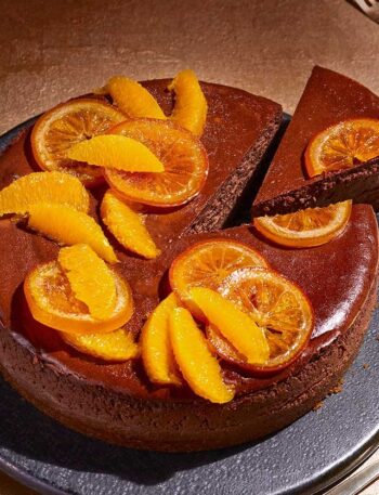 https://www.pontalo.net - Chocolate orange baked cheesecake