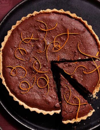 https://www.pontalo.net - Chocolate orange brownie tart