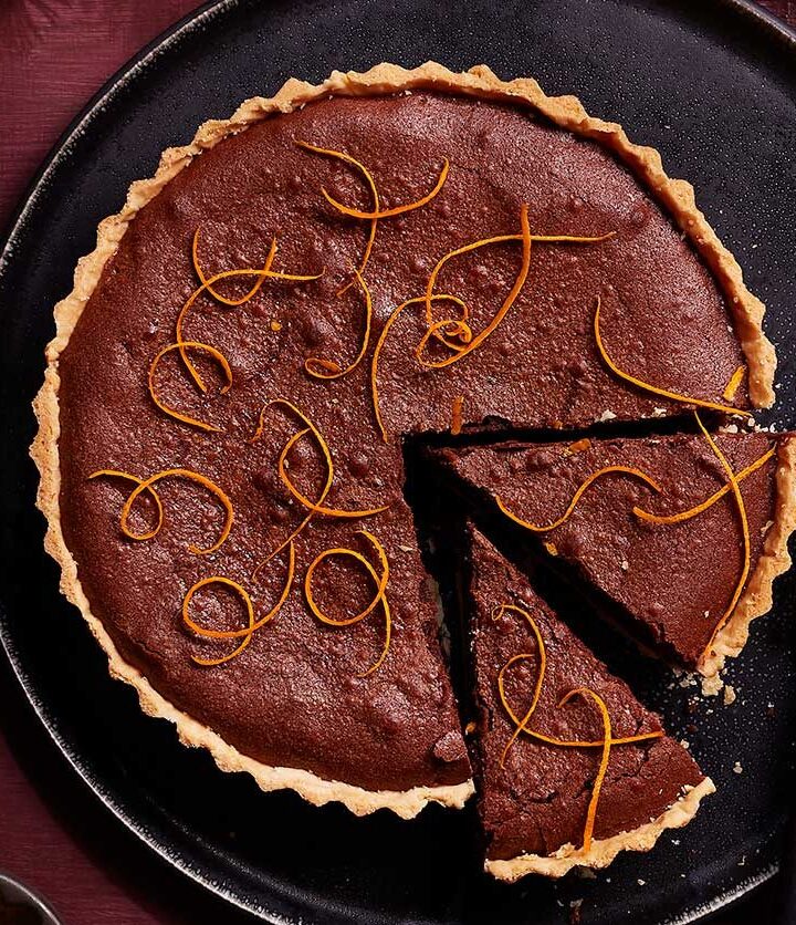 https://www.pontalo.net - Chocolate orange brownie tart