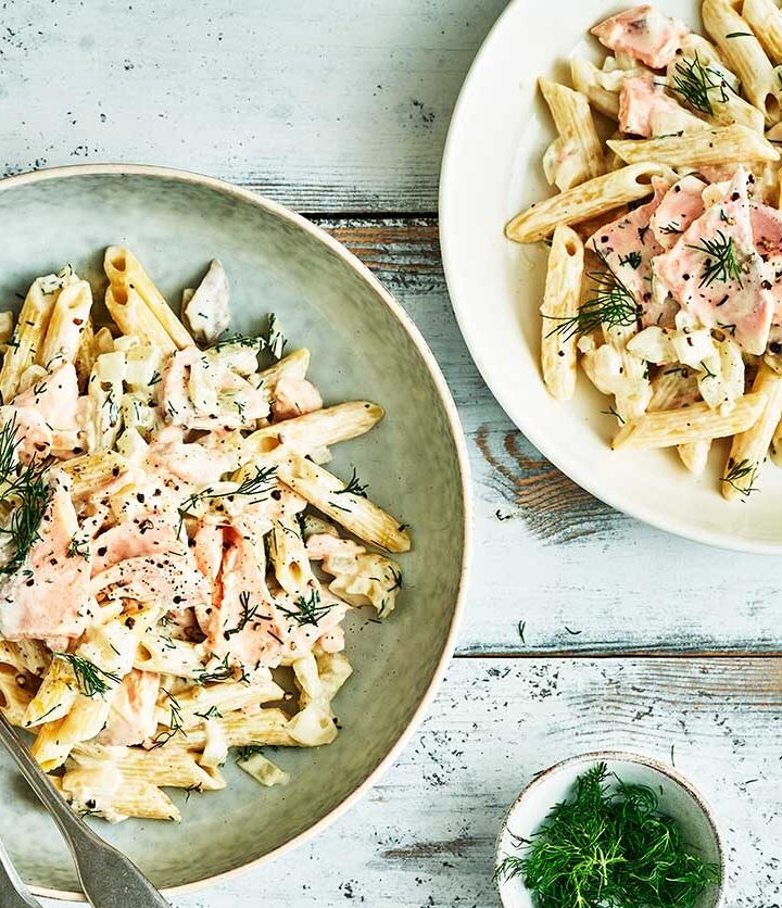 https://www.pontalo.net - Creamy salmon pasta