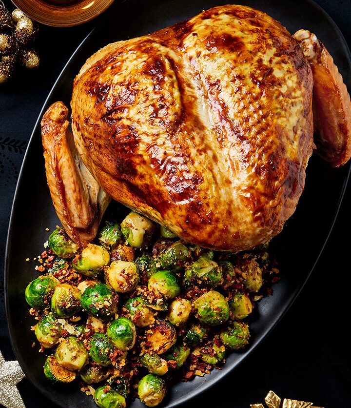 https://www.pontalo.net - Garlic and herb stuffed tender turkey crown