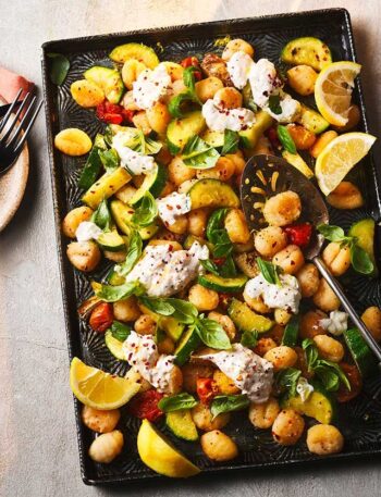 https://www.pontalo.net - Gnocchi traybake with lemony ricotta