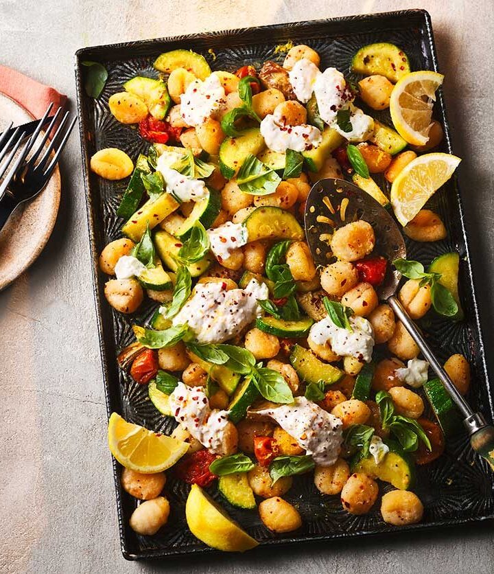 https://www.pontalo.net - Gnocchi traybake with lemony ricotta