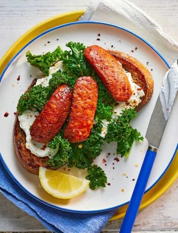 https://www.pontalo.net - Greens & chorizo on toast