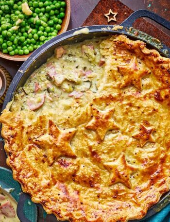 https://www.pontalo.net - Ham & leek pie with mustard pastry