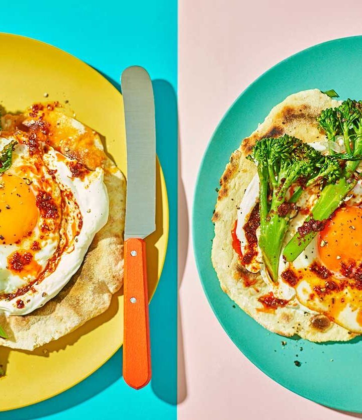 https://www.pontalo.net - Harissa broccoli & flatbreads