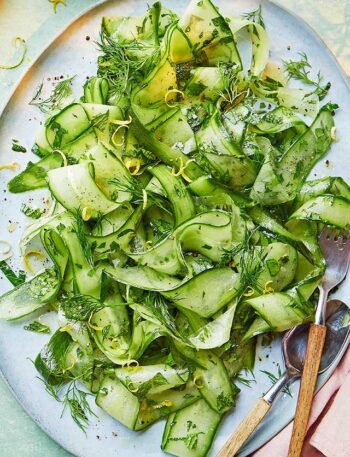 https://www.pontalo.net - Herby warm cucumbers with lemon