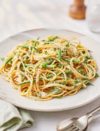 https://www.pontalo.net - Lemon & green bean pasta