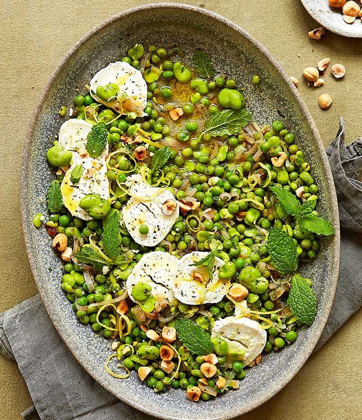 https://www.pontalo.net - Lemony broad beans with goat's cheese