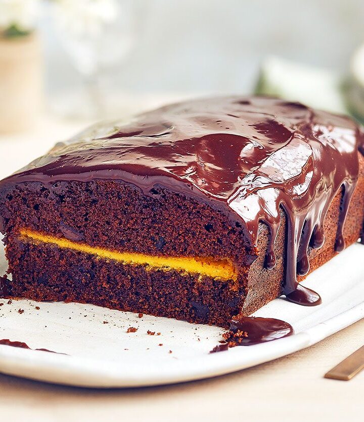 https://www.pontalo.net - Marzipan chocolate loaf cake