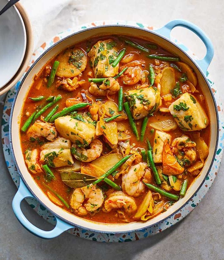 https://www.pontalo.net - One-pan cod & red shrimp