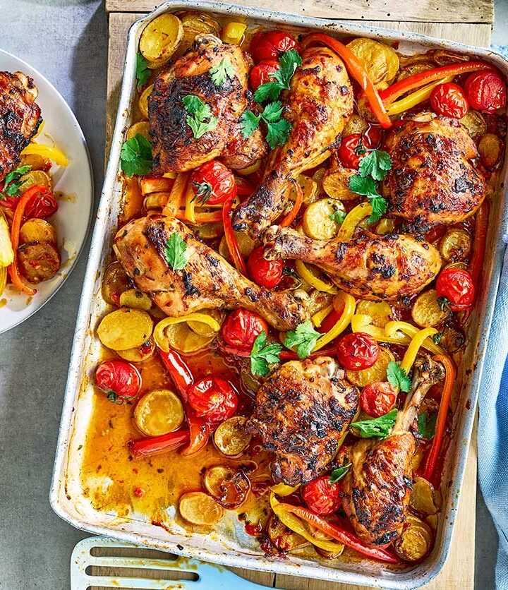 https://www.pontalo.net - One-pan piri piri chicken dinner