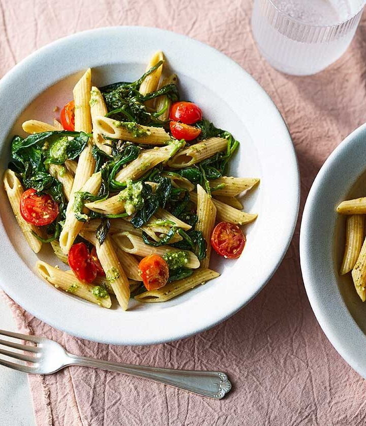 https://www.pontalo.net - Pesto spinach penne