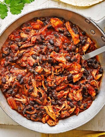 https://www.pontalo.net - Pulled chicken & black bean chilli