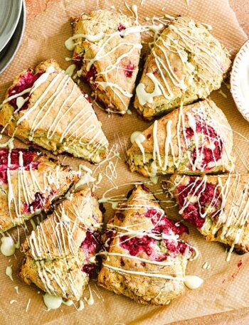 https://www.pontalo.net - Raspberry & white chocolate scones