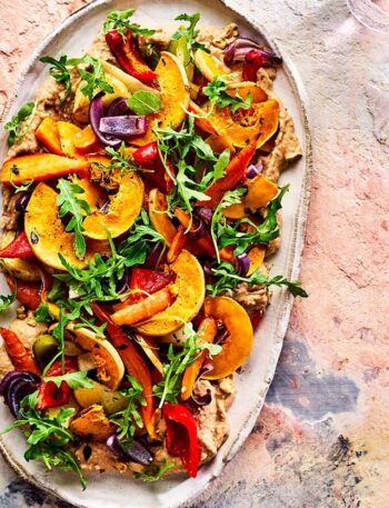 https://www.pontalo.net - Roast squash & hummus winter salad