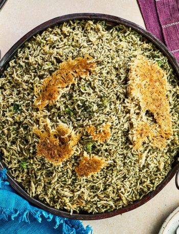 https://www.pontalo.net - Sabzi polo (aromatic herb rice)