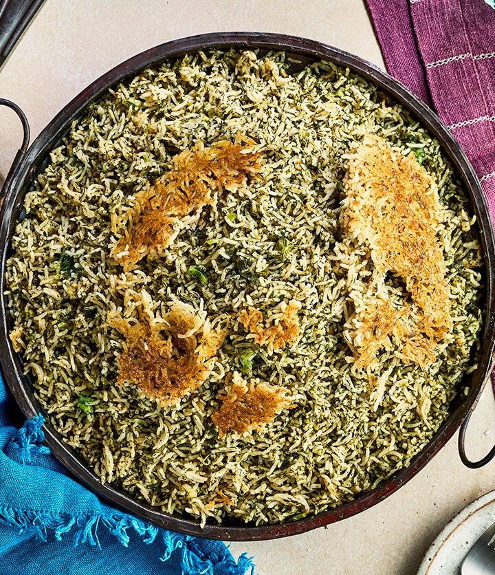 https://www.pontalo.net - Sabzi polo (aromatic herb rice)