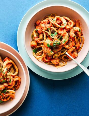 https://www.pontalo.net - Healthy seafood pasta recipe