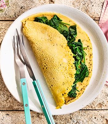 https://www.pontalo.net - Vegan spinach omelette