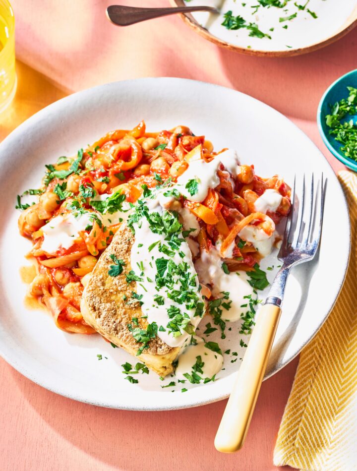 https://www.pontalo.net - Breakfast peppers & chickpeas with tofu