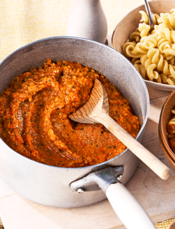 https://www.pontalo.net - Weaning recipe: Easy baby pasta sauce