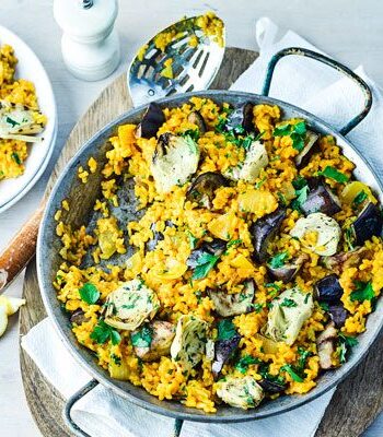 https://www.pontalo.net - Artichoke & aubergine rice