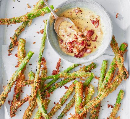 https://www.pontalo.net - Asparagus fries & baconnaise