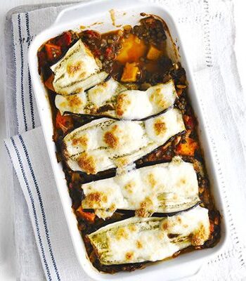 https://www.pontalo.net - Layered aubergine & lentil bake