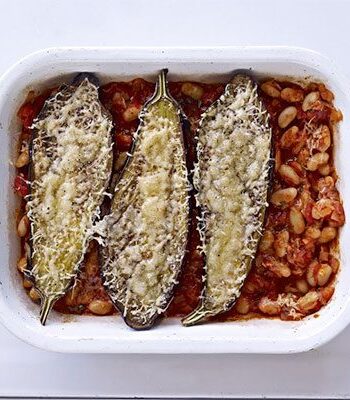 https://www.pontalo.net - Baked aubergines with cannellini beans