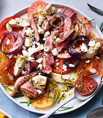 https://www.pontalo.net - Barbecued bavette steak & tomato salad