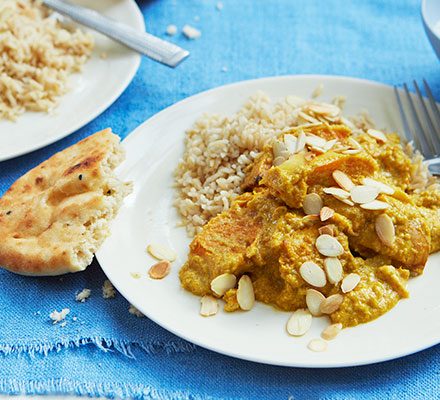 https://www.pontalo.net - Butternut korma with mini naans