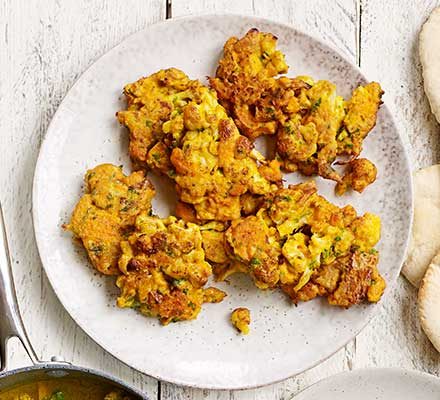 https://www.pontalo.net - Cauliflower & squash fritters with mint & feta dip