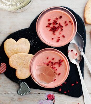 https://www.pontalo.net - Champagne & raspberry possets