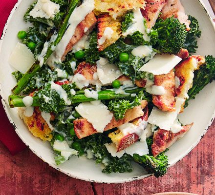 https://www.pontalo.net - Chargrilled chicken & kale caesar salad