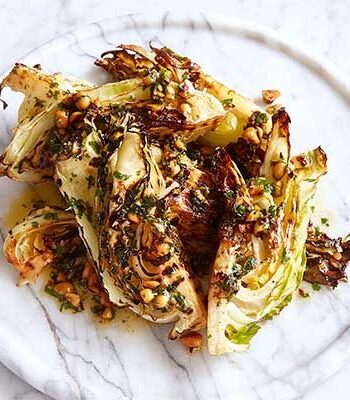 https://www.pontalo.net - Charred hispi cabbage with hazelnut chilli butter