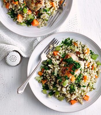 https://www.pontalo.net - Chicken & pearl barley risotto