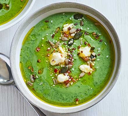 https://www.pontalo.net - Chilled green soup with feta