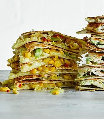 https://www.pontalo.net - Chilli corn & spring onion quesadilla