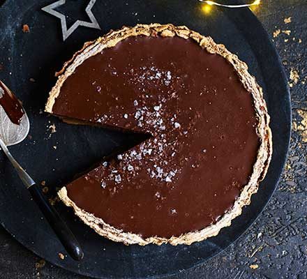 https://www.pontalo.net - Chocolate & date tart