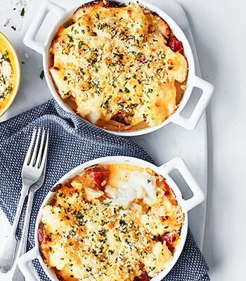 https://www.pontalo.net - Cod mornay with cauliflower & chorizo