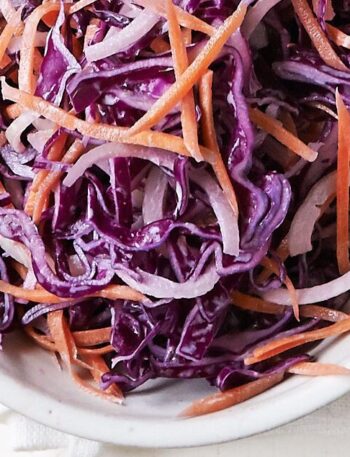 https://www.pontalo.net - Coleslaw with tahini yogurt dressing